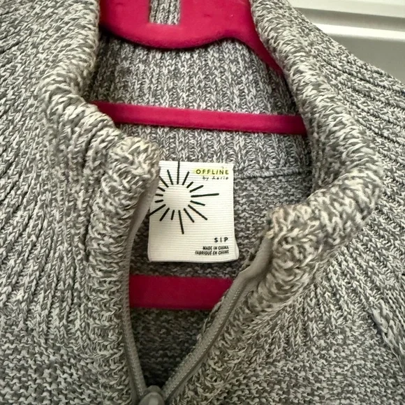 Aerie OFFLINE By Aerie Cool Down Quarter Zip Sweater - Picture 6 of 10